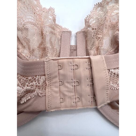 BALI DESIRE LACE UNDERWIRE COMFORT BRA STYLE 6543 CHAMPAGNE NUDE 42C NEW - Picture 6 of 7